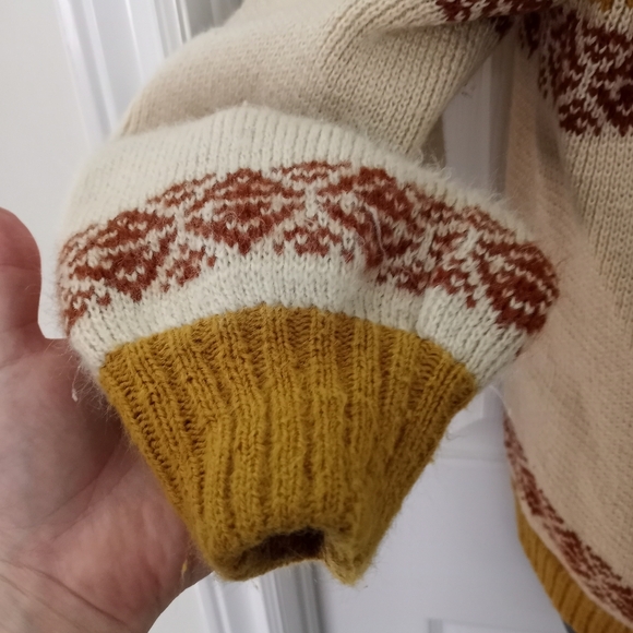 Vintage 70s Knit Zip Sweater - Picture 2 of 5